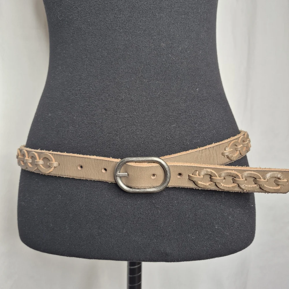 Amsterdam Heritage "Anisa" Skinny Leather Belt - Size S - Picture 11 of 16